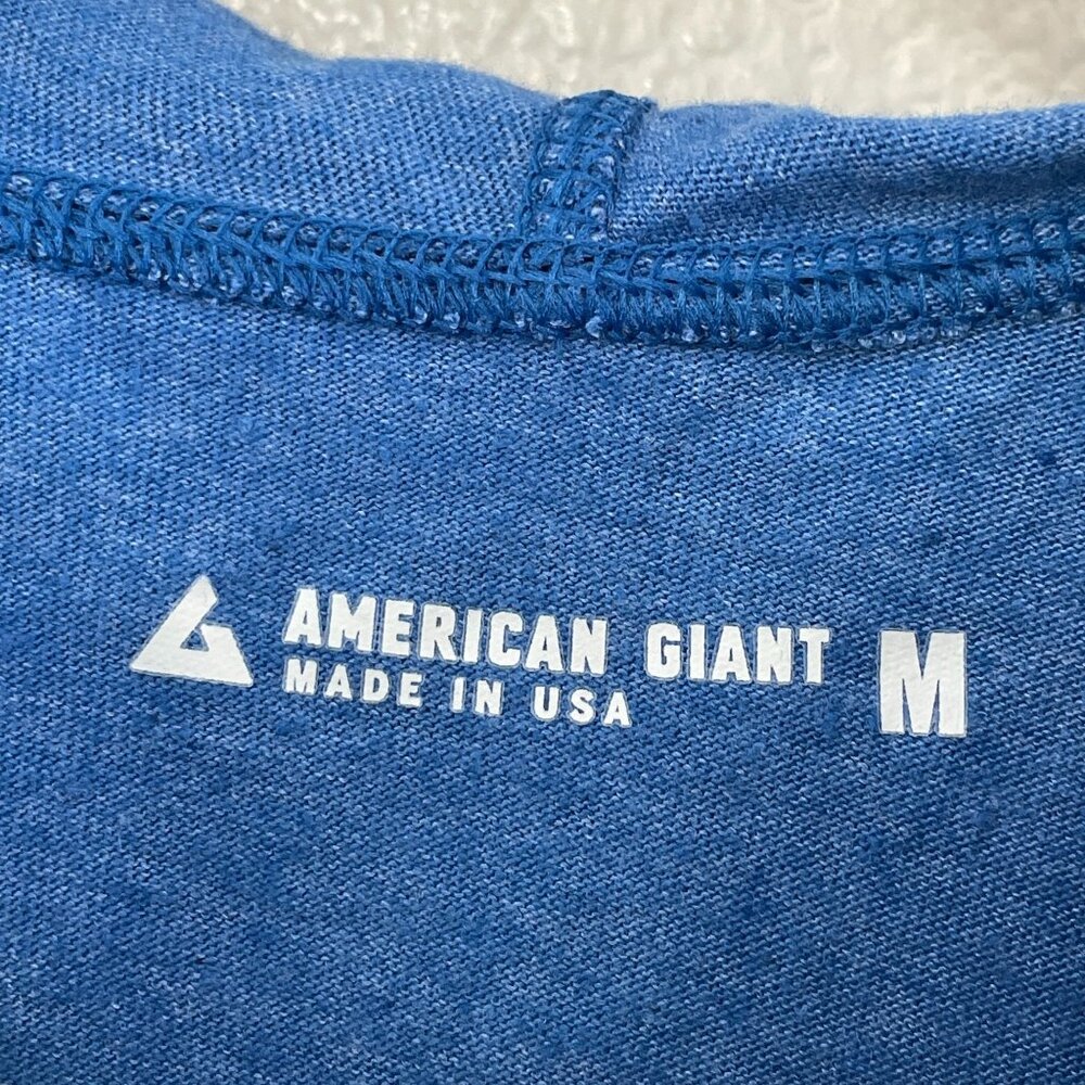 NEW American Giant Womens Medium Blue Lightweight Full Zip Essential Blue Jacket - Picture 6 of 11